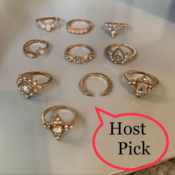 Jewelry - Boho ring set of 10 rings 🎉host pick 🎉